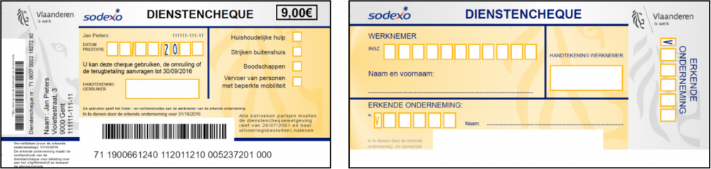 Cheques Vlaams Gewest